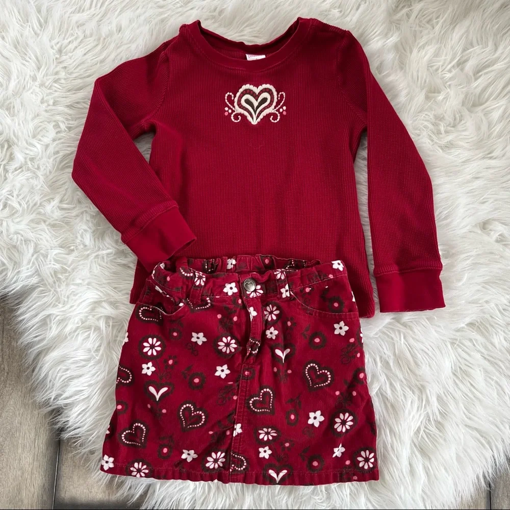 Gymboree Shirt & Skirt Size 5